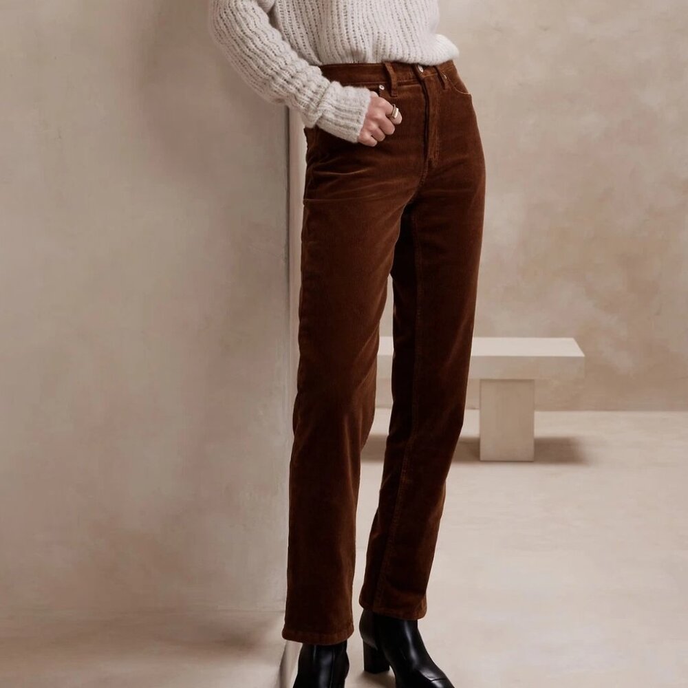 Banana Republic Brown Straight Leg Corduroys